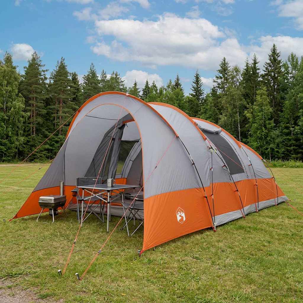 Σκηνή τούνελ Γκρι και Πορτοκαλί 560 x 395 x 212 εκ - Pakobazaar