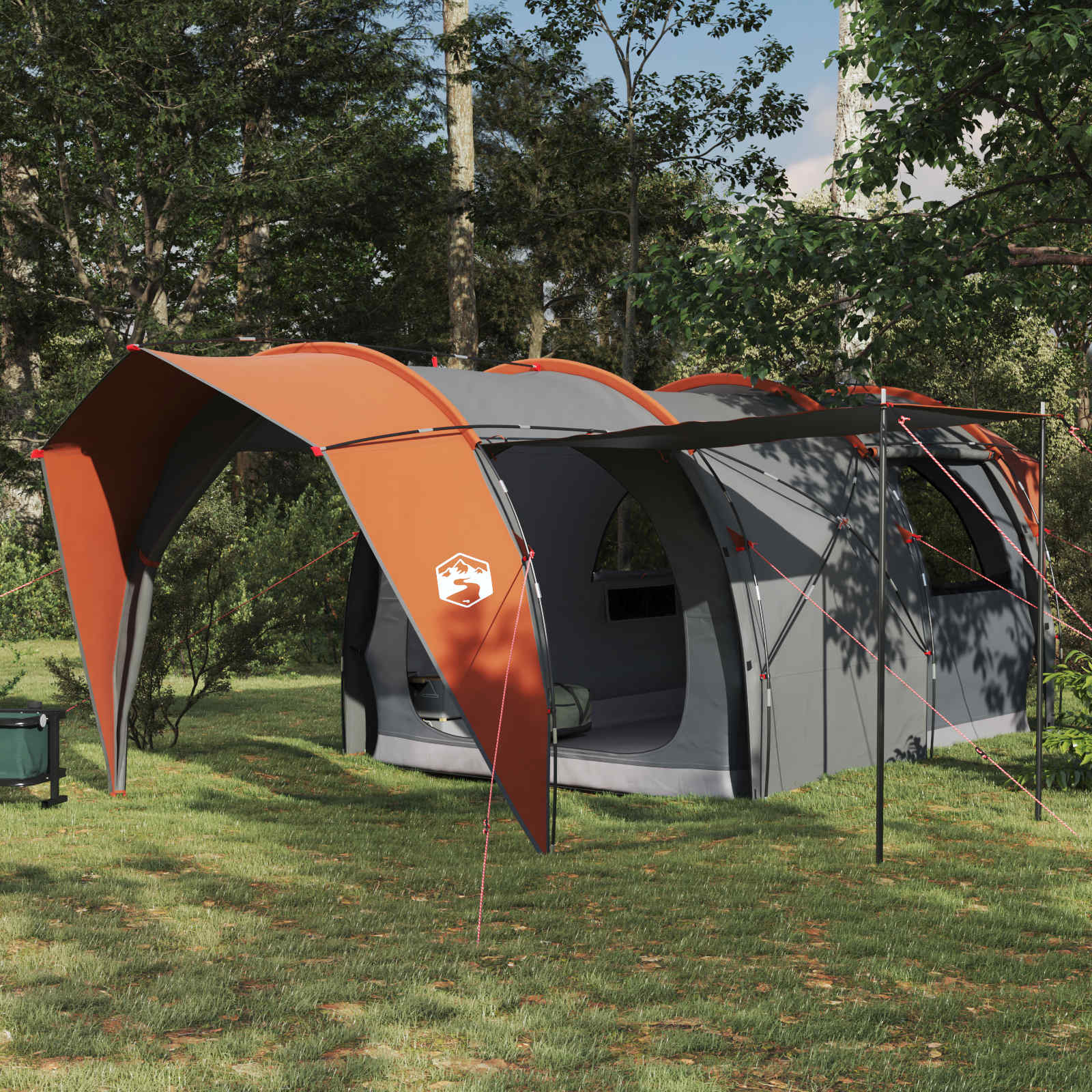 Σκηνή τούνελ Γκρι και Πορτοκαλί 562 x 265 x 216 εκ - Pakobazaar
