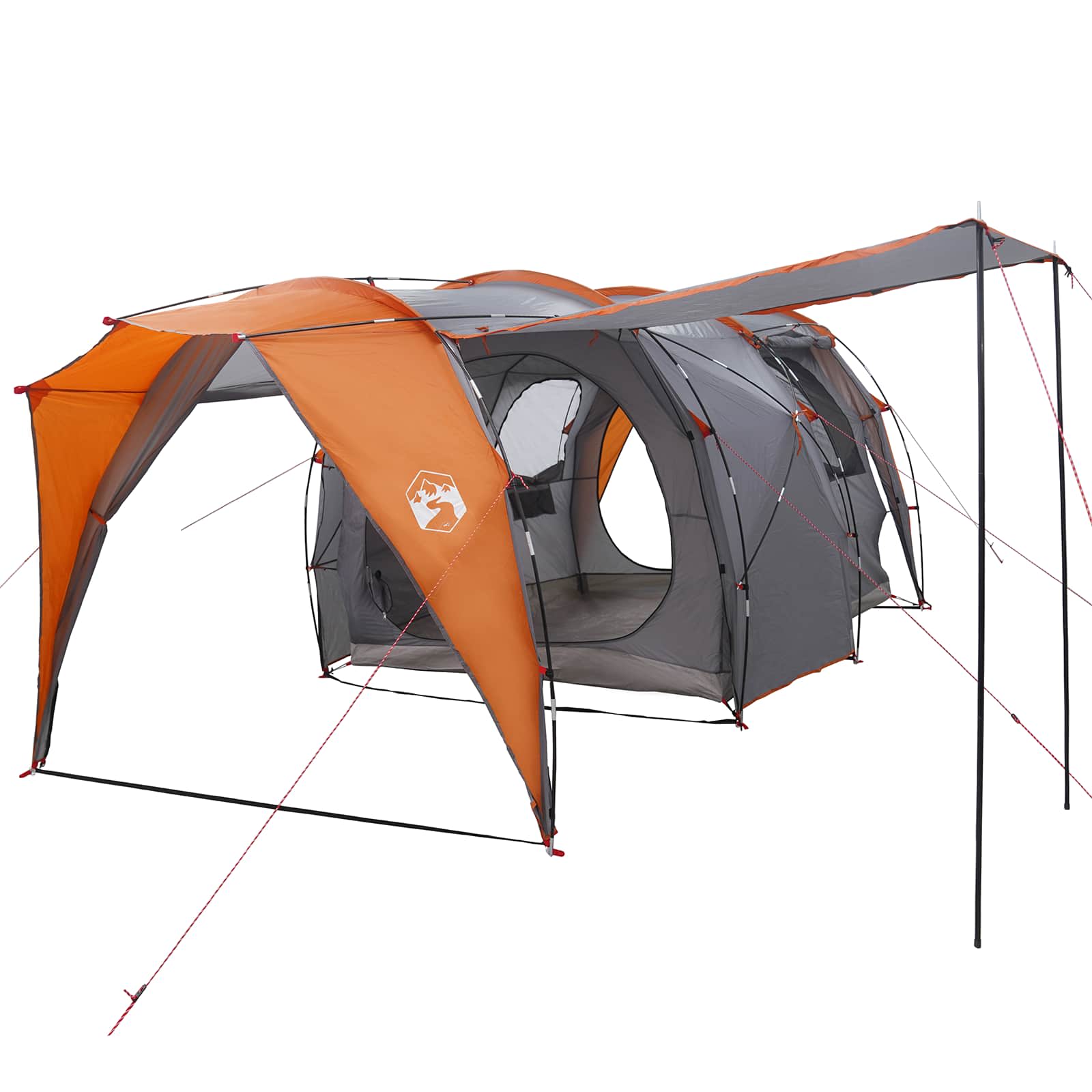 Σκηνή τούνελ Γκρι και Πορτοκαλί 562 x 265 x 216 εκ - Pakobazaar