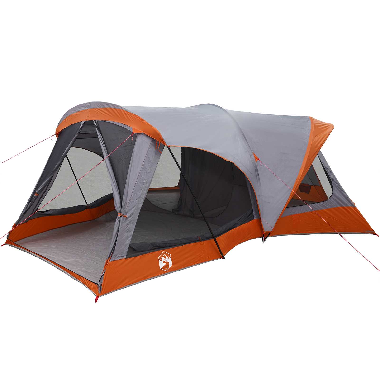 Οικογενειακή Σκηνή Γκρι και Πορτοκαλί 550 x 555 x 208 εκ - Pakobazaar