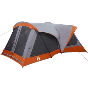 Οικογενειακή Σκηνή Γκρι και Πορτοκαλί 550 x 555 x 208 εκ - Pakobazaar