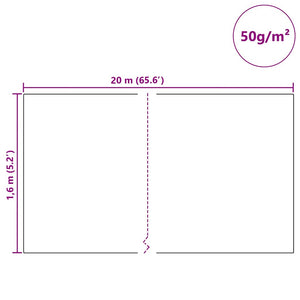 Φλις Προστασίας Φυτού από Παγετό Λευκό 20 x 1,6 μ