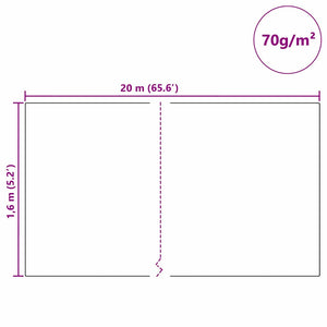 Φλις Προστασίας Φυτού από Παγετό Λευκό 20 x 1,6 μ - Pakobazaar