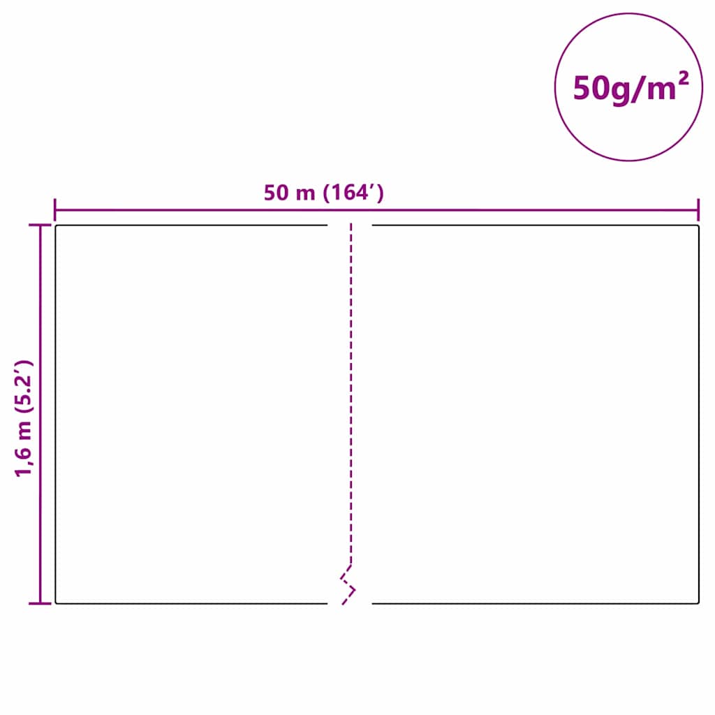 Φλις Προστασίας Φυτού από Παγετό Πράσινο 50 x 1,6 m