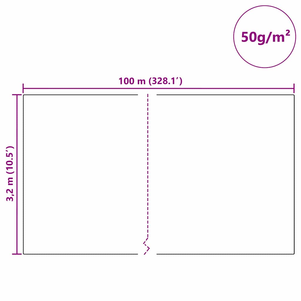 Φλις Προστασίας Φυτού από Παγετό Μπεζ 100 x 3,2 μ