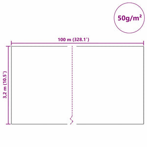 Φλις Προστασίας Φυτού από Παγετό Μπεζ 100 x 3,2 μ
