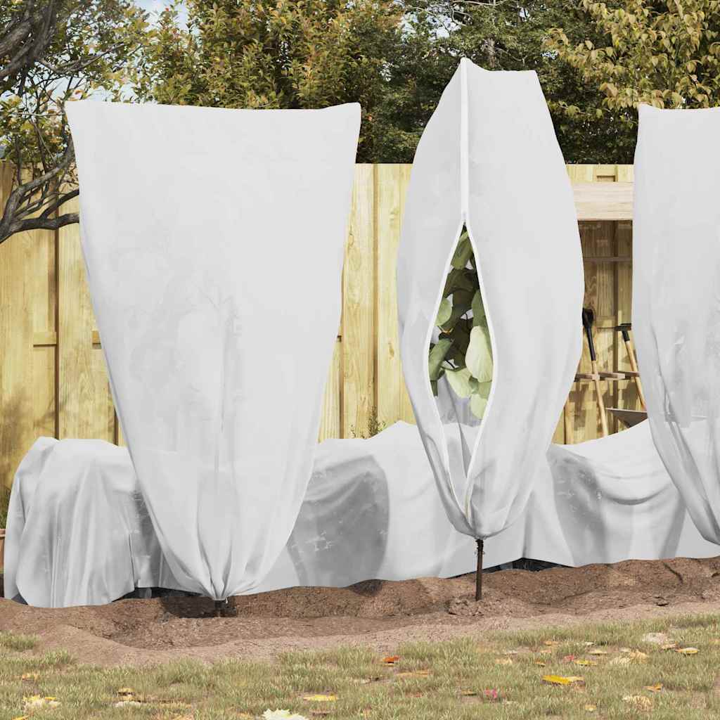 Καλύμματα Φλις Προστασίας Φυτών από Παγετό 5 pcs Λευκό