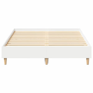 Σκελετός Κρεβατιού Λευκό 137 x 190 cm Επεξεργασμένο ξύλο - Pakobazaar
