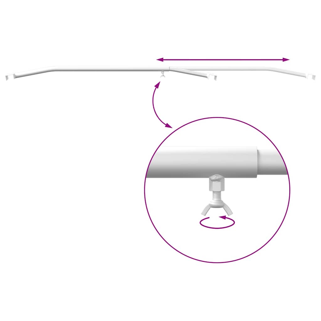 Μπράκετ Ταυροειδούς για Τρέιλερ 2 pcs Ασημί 100-145 εκ