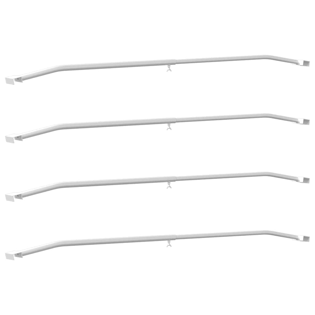 Μπράκετ Ταυροειδούς για Τρέιλερ 4 pcs Ασημί 100-145 εκ - Pakobazaar