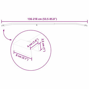 Μπράκετ Ταυροειδούς για Τρέιλερ 3 pcs Ασημί 130-210 εκ - Pakobazaar