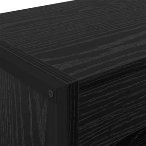 Βιβλιοθήκη 80 x 30 x 189,5 εκ Επεξεργασμένο Ξύλο Μαύρη Οξυά