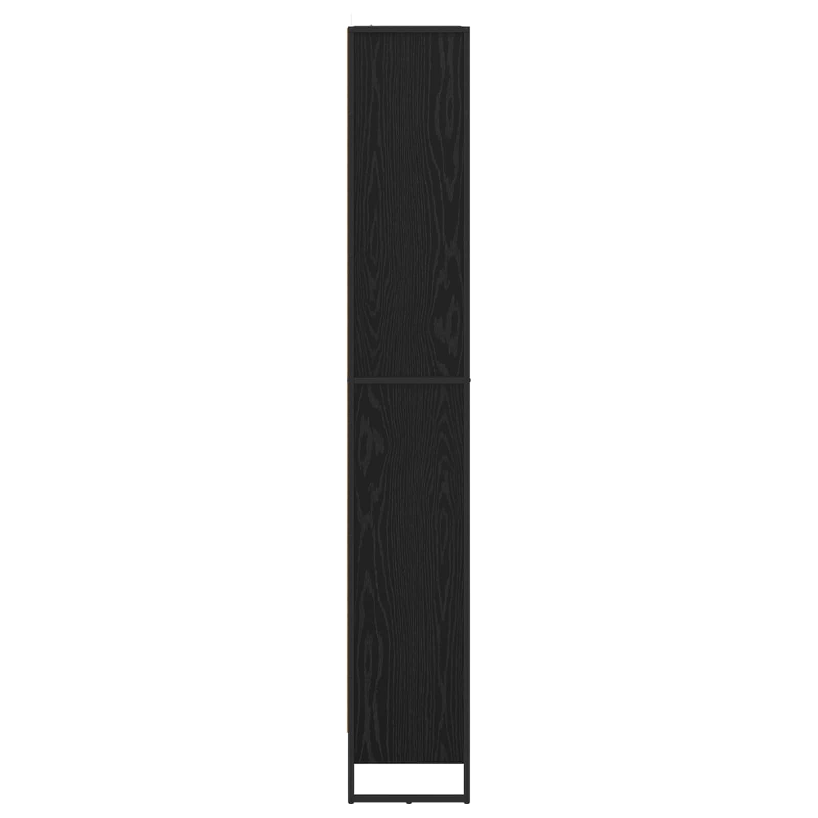 Βιβλιοθήκη 2 pcs Μαύρη Οξυά 80 x 30 x 189,5 εκ