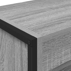Βιβλιοθήκη 80 x 30 x 189,5 εκ Επεξεργασμένο Ξύλο Γκρίζο Σονομα