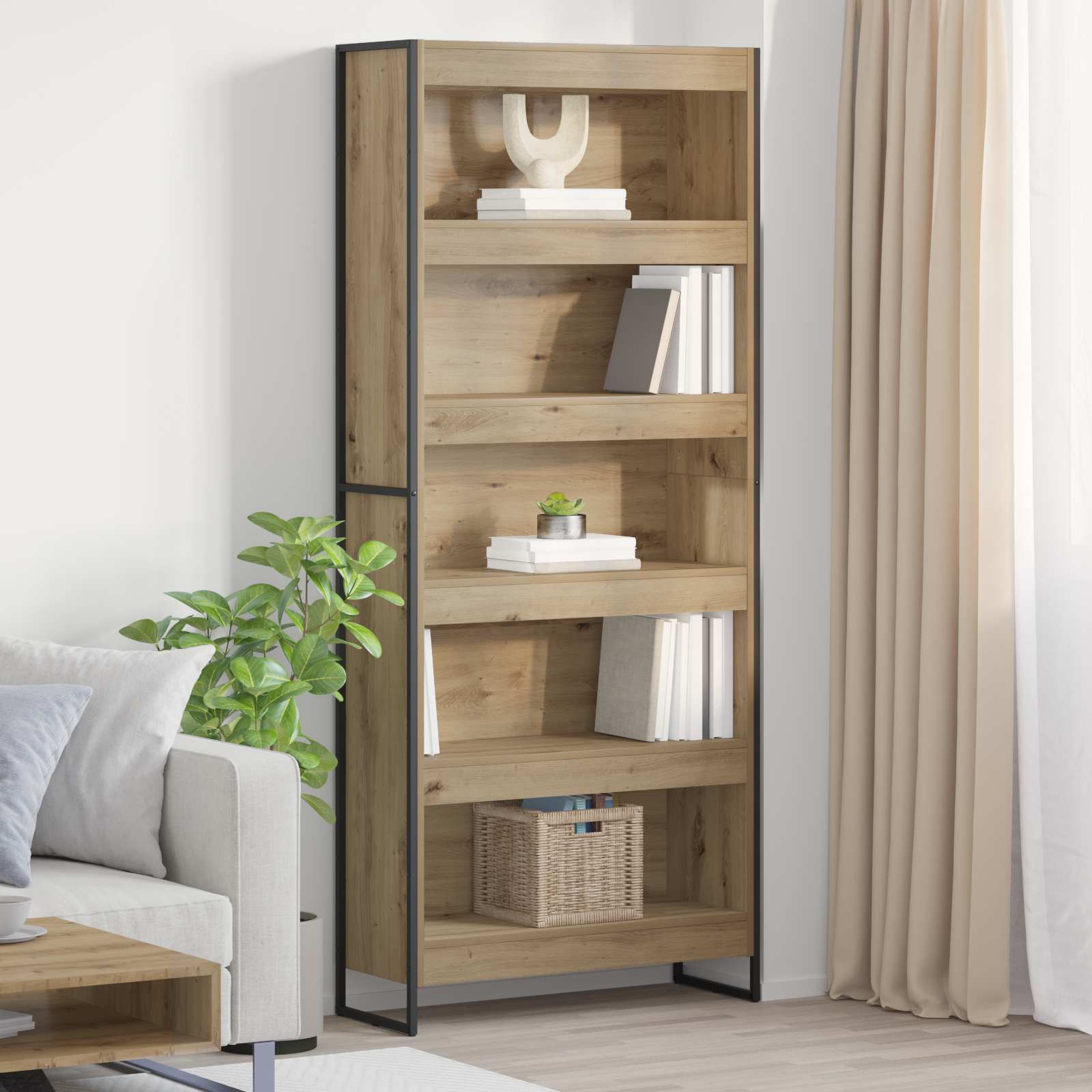 Βιβλιοθήκη 80 x 30 x 189,5 εκ Επεξεργασμένο ξύλο