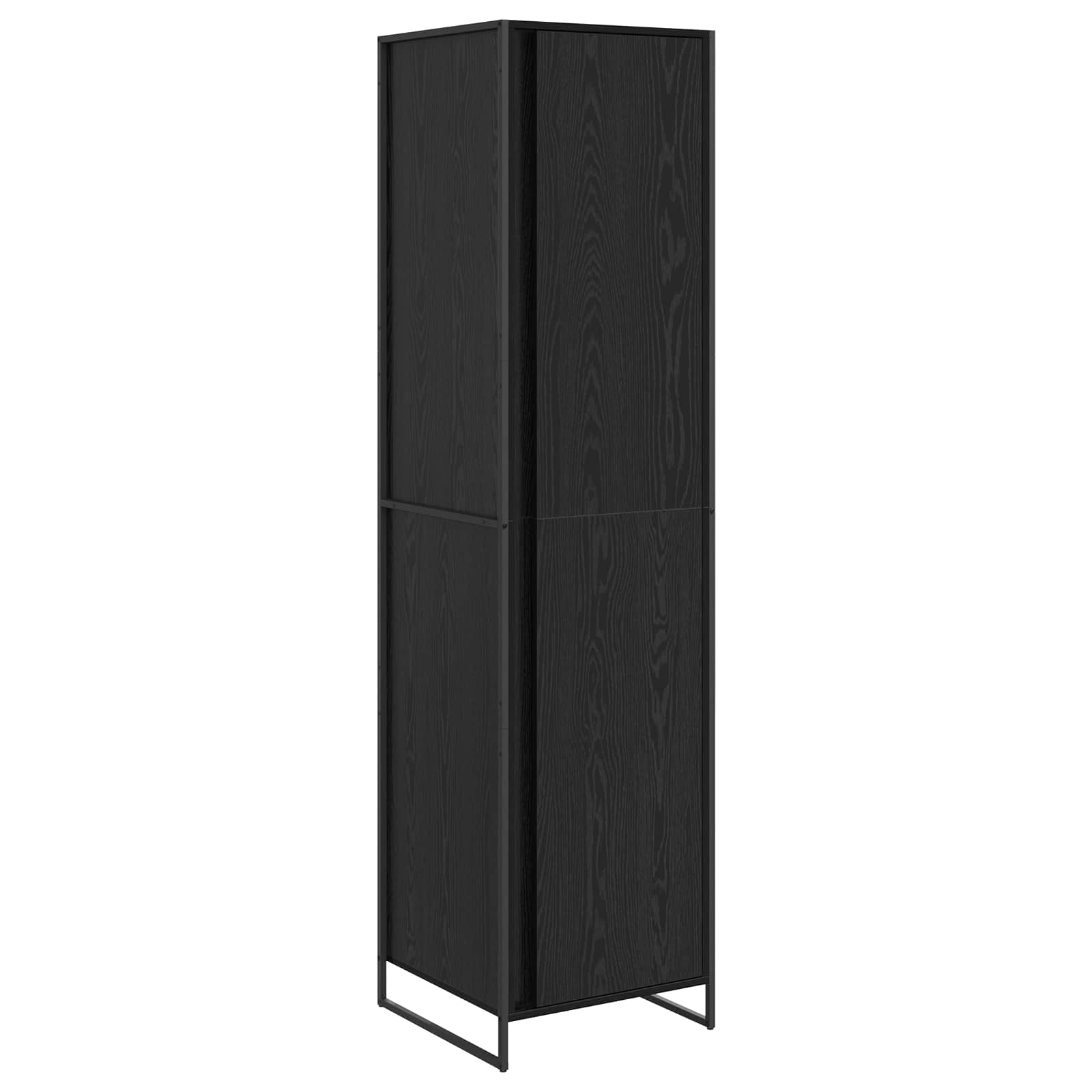 Ντουλάπα Μαύρη Οξυά 50 x 50 x 200 cm Επεξεργασμένο ξύλο