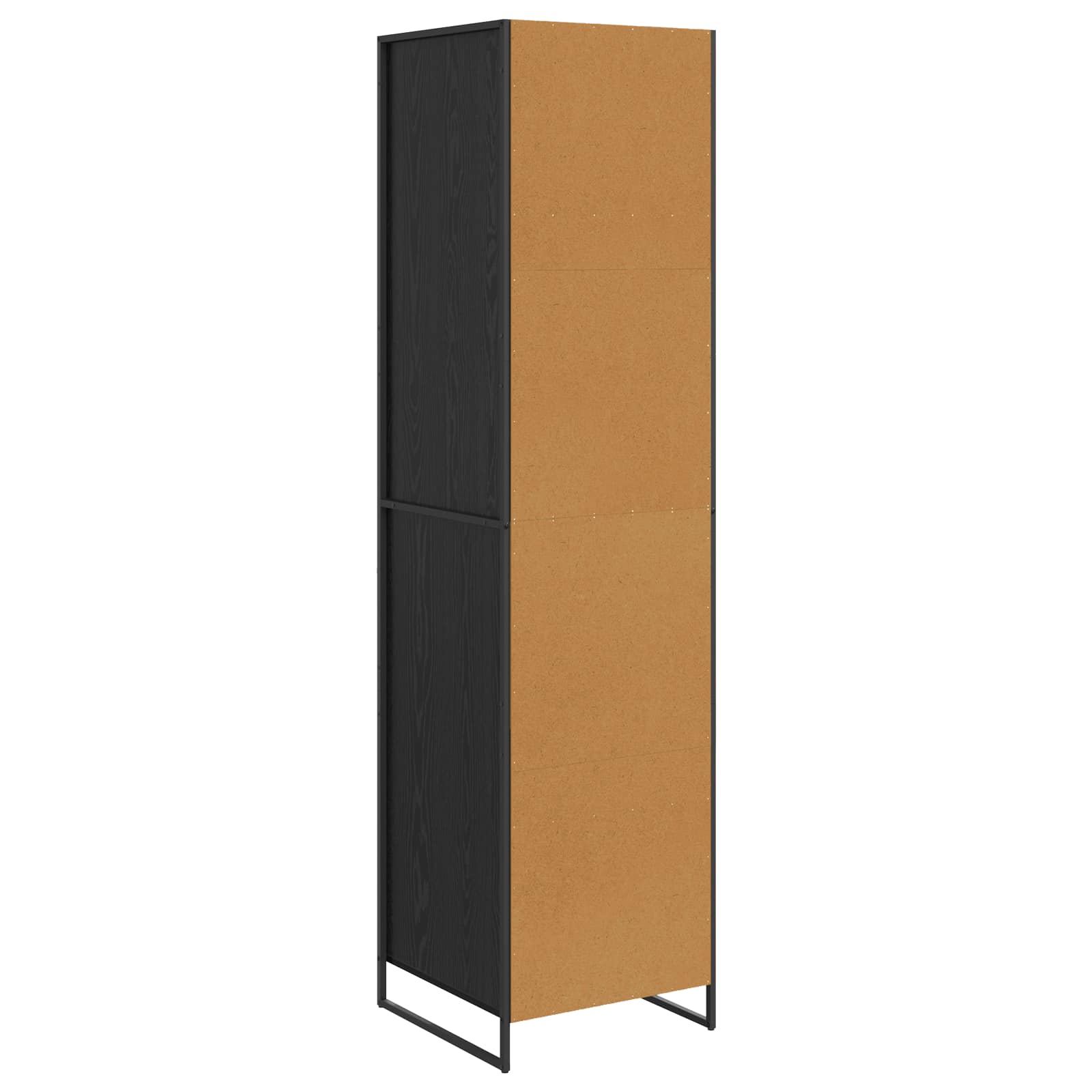 Ντουλάπα Μαύρη Οξυά 50 x 50 x 200 cm Επεξεργασμένο ξύλο