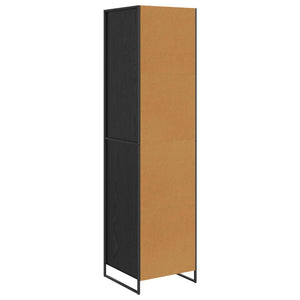 Ντουλάπα Μαύρη Οξυά 50 x 50 x 200 cm Επεξεργασμένο Ξύλο