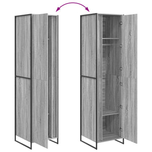Ντουλάπα Γκρίζο Σονομα 50 x 50 x 200 cm Επεξεργασμένο Ξύλο