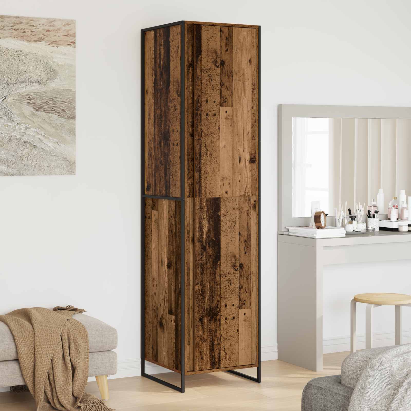 Ντουλάπα Παλιό Ξύλο 50 x 50 x 200 cm Επεξεργασμένο ξύλο