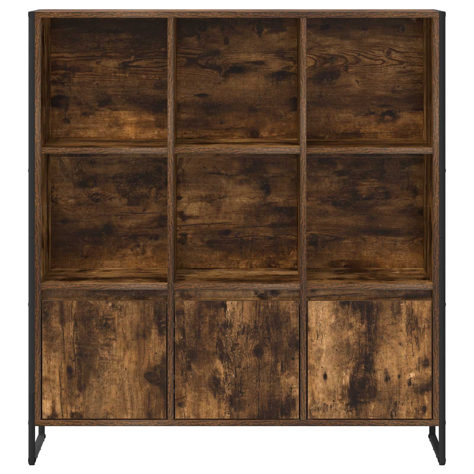 Βιβλιοθήκη 2 pcs Καπνιστό Δρύς 99,5 x 30 x 108 εκ.