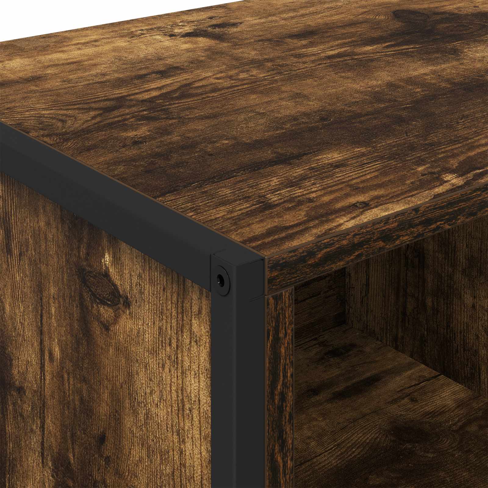 Πλαϊνό γραφείο 2 pcs Καπνιστό Δρύς 81 x 36 x 150.5 εκ.