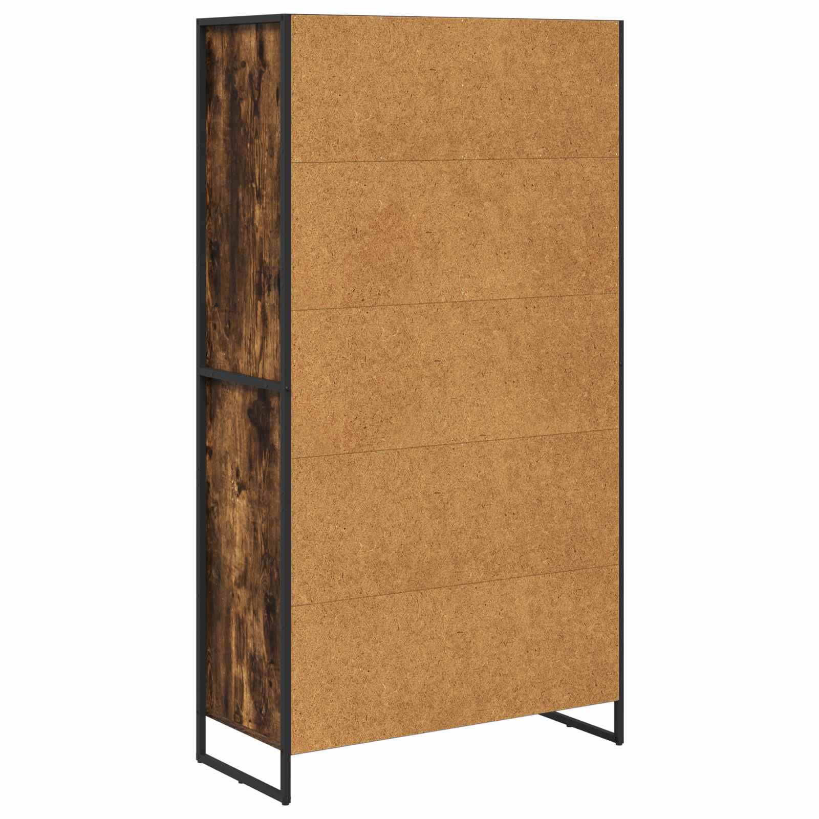 Πλαϊνό γραφείο 2 pcs Καπνιστό Δρύς 81 x 36 x 150.5 εκ.