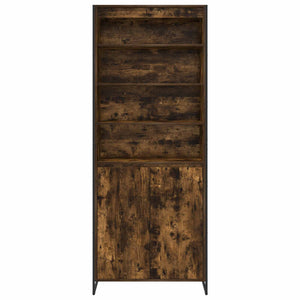 Ψηλά Ντουλάπια 2 pcs Καπνιστό Δρύς 79 x 36 x 200 εκ. - Pakobazaar