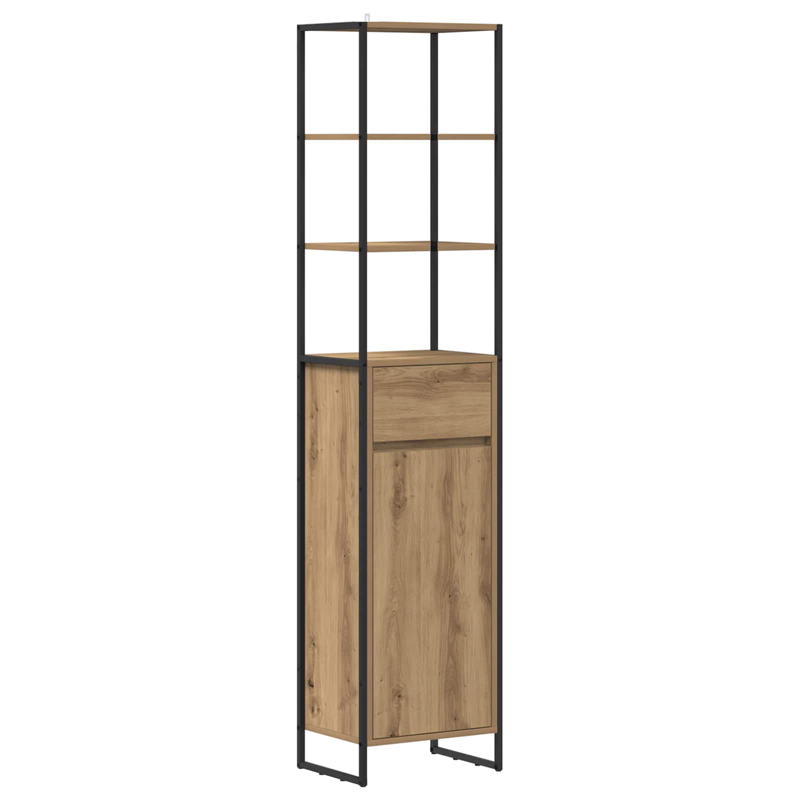Σετ Επίπλων Μπάνιου με συρτάρι Artisan Oak Επεξεργασμένο ξύλο - Pakobazaar