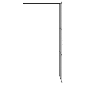 Τοίχος Ντους Walk-in Μαύρο 80 x 195 cm σκληρυμένο γυαλί - Pakobazaar