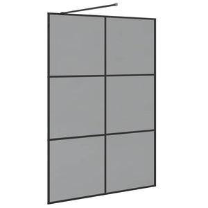 Τοίχος Ντους Walk-in Μαύρο 140 x 195 cm σκληρυμένο γυαλί - Pakobazaar