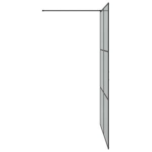 Τοίχος Ντους Walk-in Μαύρο 140 x 195 cm σκληρυμένο γυαλί - Pakobazaar