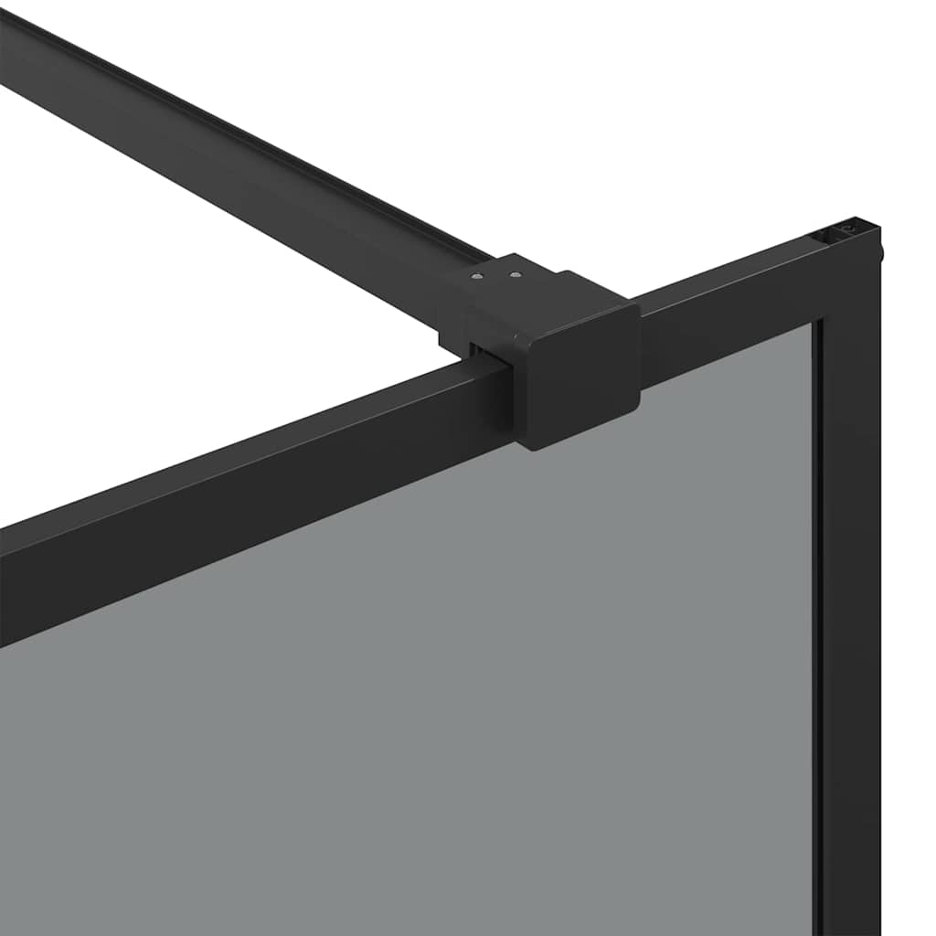 Τοίχος Ντους Walk-in Μαύρο 80 x 195 cm σκληρυμένο γυαλί - Pakobazaar