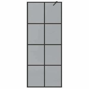 Τοίχος Ντους Walk-in Μαύρο 80 x 195 cm σκληρυμένο γυαλί - Pakobazaar