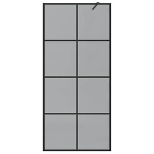 Τοίχος Ντους Walk-in Μαύρο 90 x 195 cm σκληρυμένο γυαλί - Pakobazaar