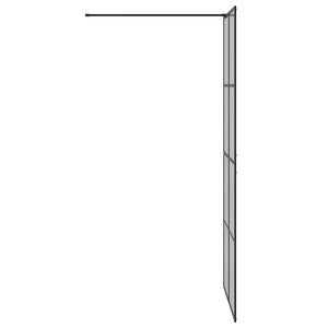 Τοίχος Ντους Walk-in Μαύρο 90 x 195 cm σκληρυμένο γυαλί - Pakobazaar