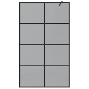 Τοίχος Ντους Walk-in Μαύρο 115 x 195 cm σκληρυμένο γυαλί - Pakobazaar