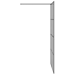 Τοίχος Ντους Walk-in Μαύρο 115 x 195 cm σκληρυμένο γυαλί - Pakobazaar