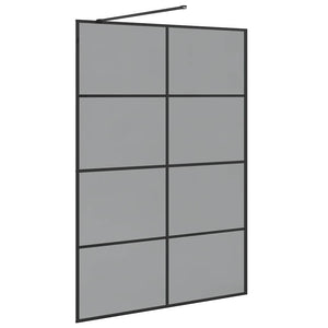 Τοίχος Ντους Walk-in Μαύρο 140 x 195 cm σκληρυμένο γυαλί - Pakobazaar