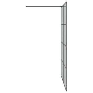 Τοίχος Ντους Walk-in Μαύρο 140 x 195 cm σκληρυμένο γυαλί - Pakobazaar