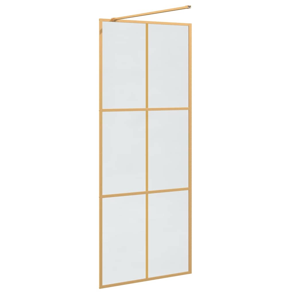 Τοίχος Ντους Walk-in Χρυσό 80 x 195 cm σκληρυμένο γυαλί - Pakobazaar