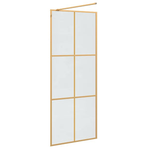 Τοίχος Ντους Walk-in Χρυσό 80 x 195 cm σκληρυμένο γυαλί - Pakobazaar
