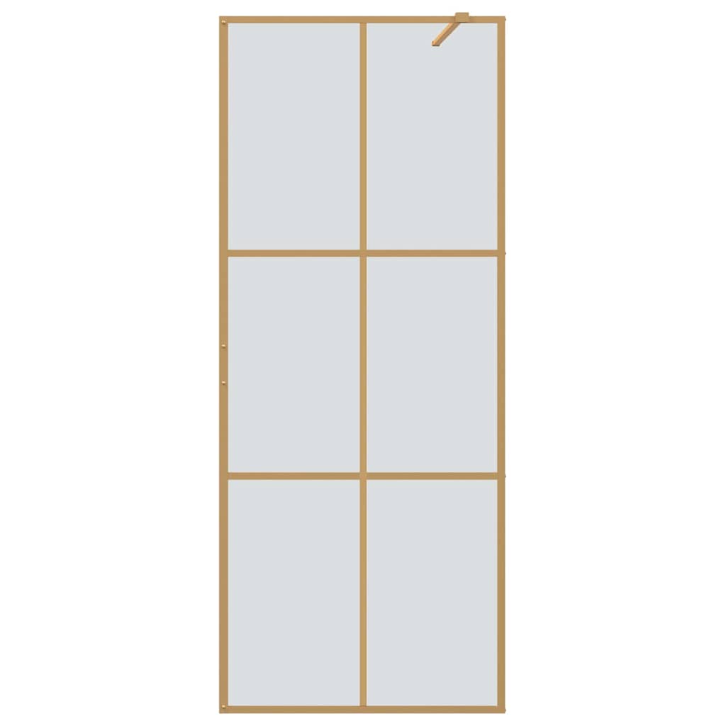 Τοίχος Ντους Walk-in Χρυσό 80 x 195 cm σκληρυμένο γυαλί - Pakobazaar