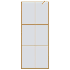 Τοίχος Ντους Walk-in Χρυσό 80 x 195 cm σκληρυμένο γυαλί - Pakobazaar