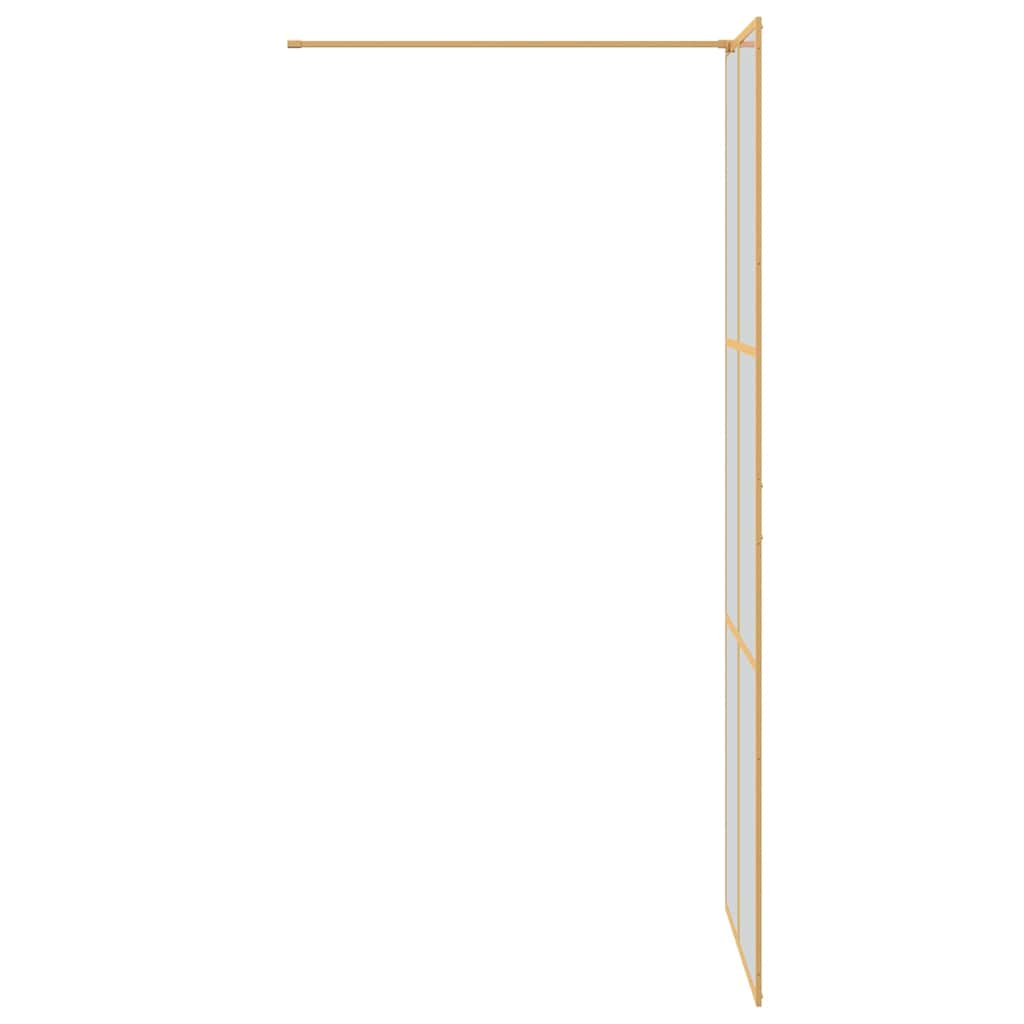 Τοίχος Ντους Walk-in Χρυσό 80 x 195 cm σκληρυμένο γυαλί - Pakobazaar