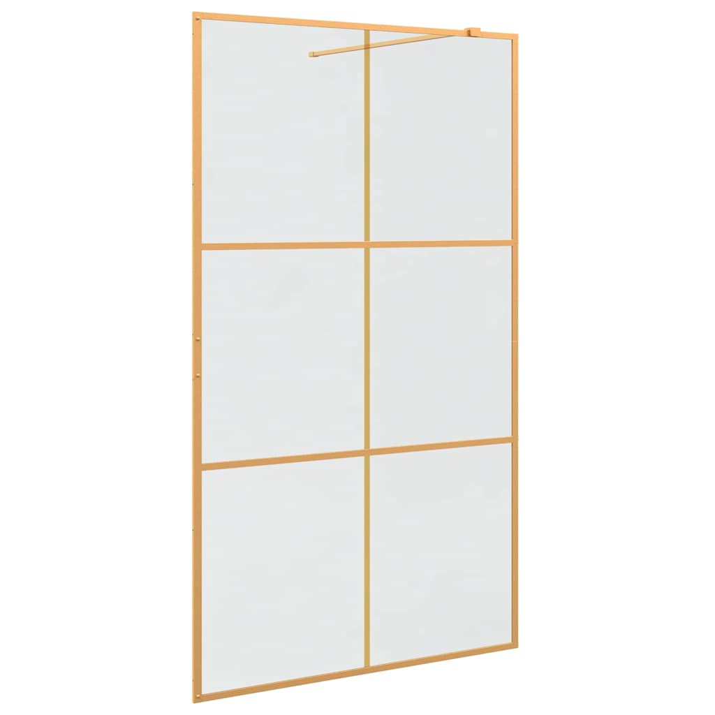 Τοίχος Ντους Walk-in Χρυσό 115 x 195 cm σκληρυμένο γυαλί - Pakobazaar