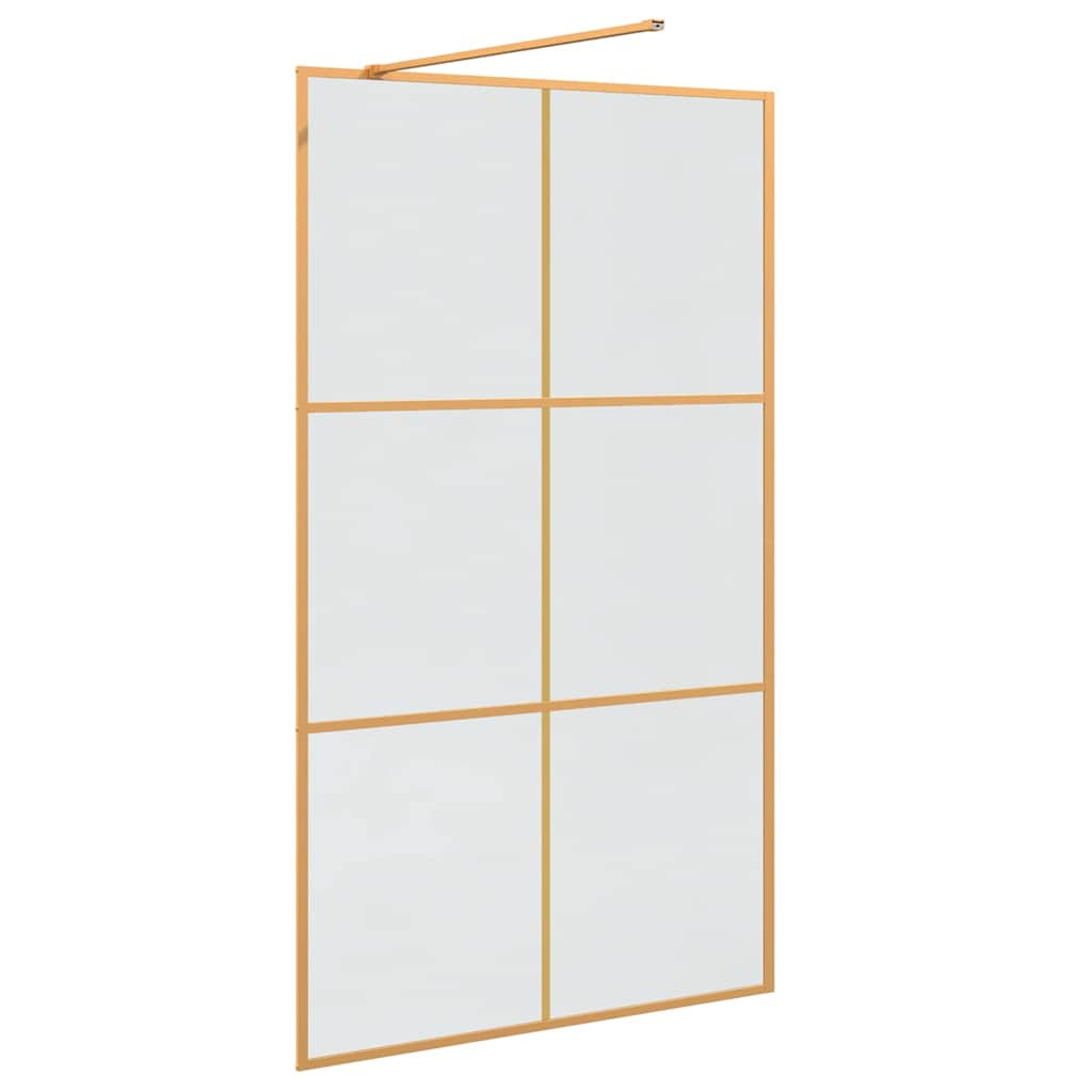Τοίχος Ντους Walk-in Χρυσό 115 x 195 cm σκληρυμένο γυαλί - Pakobazaar