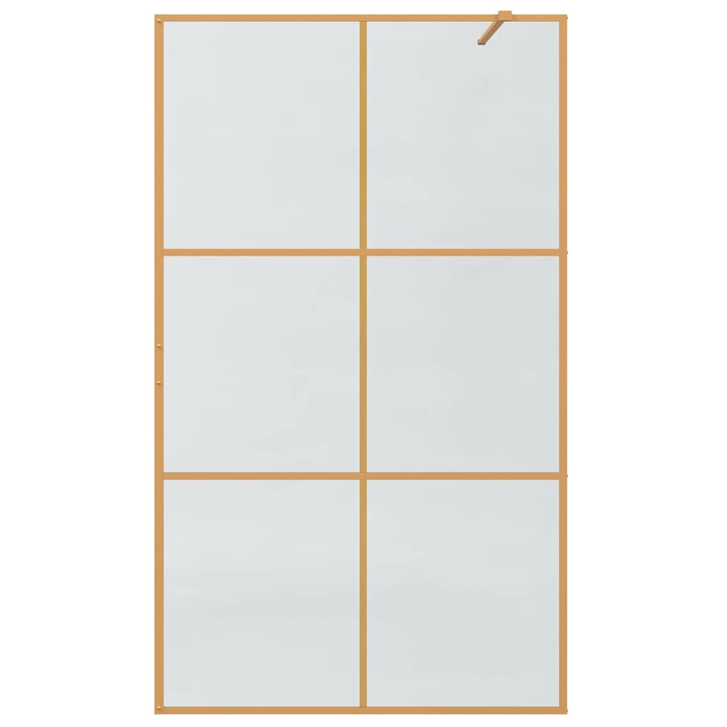 Τοίχος Ντους Walk-in Χρυσό 115 x 195 cm σκληρυμένο γυαλί - Pakobazaar