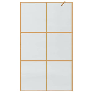Τοίχος Ντους Walk-in Χρυσό 115 x 195 cm σκληρυμένο γυαλί - Pakobazaar