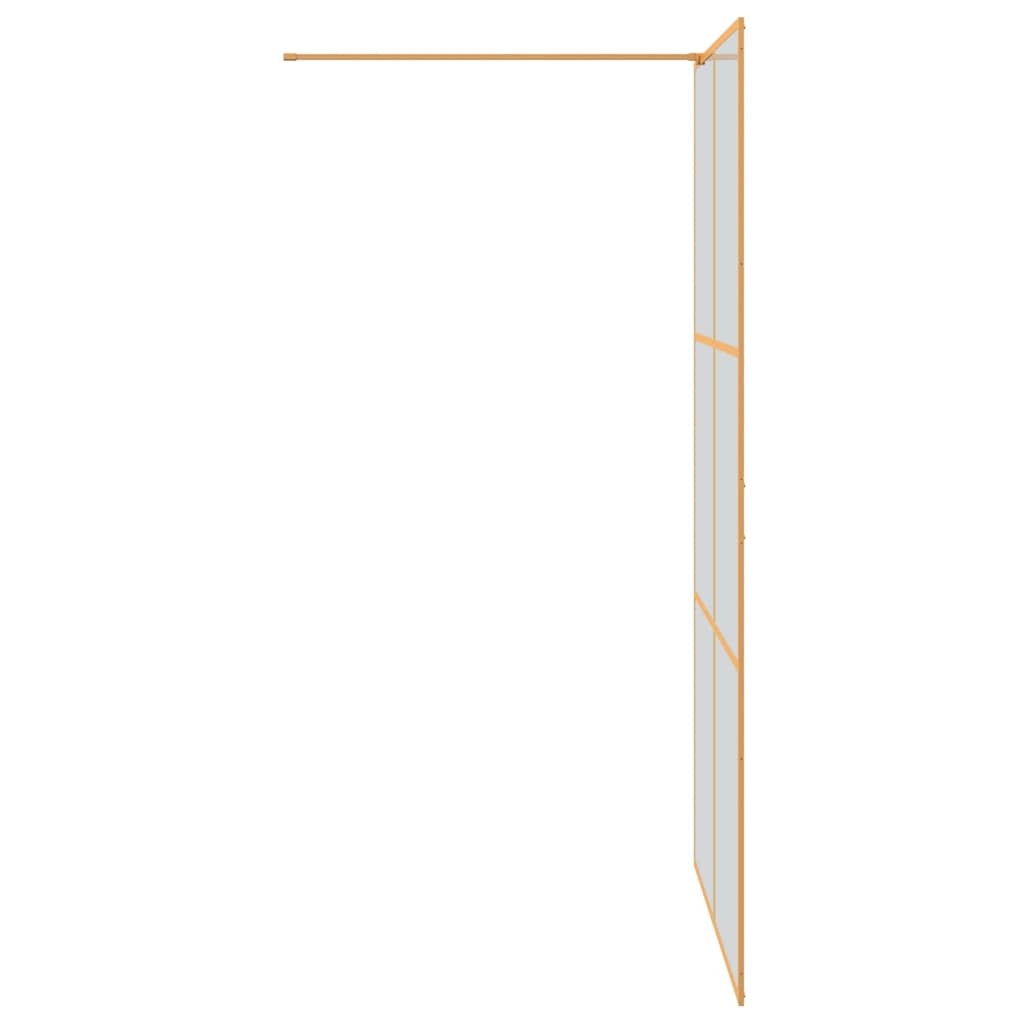 Τοίχος Ντους Walk-in Χρυσό 115 x 195 cm σκληρυμένο γυαλί - Pakobazaar